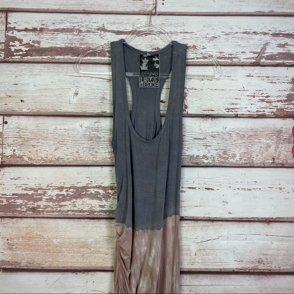 Young Fabulous & Broke maelle pink gray maxi dress - Picture 2 of 16